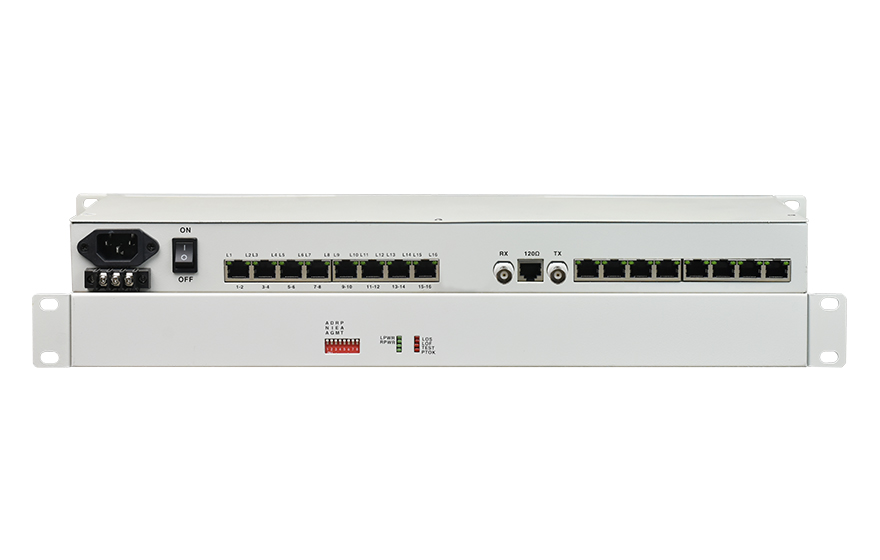 91AV看片入口科技-E1-16路RS232/422/485协议转换器