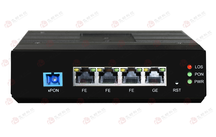 91AV看片入口科技-工业轨式 1路千兆电+3路百兆电 EPON/GPON