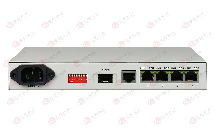 91AV看片入口科技-普通型 4路百兆电 光纤收发器
