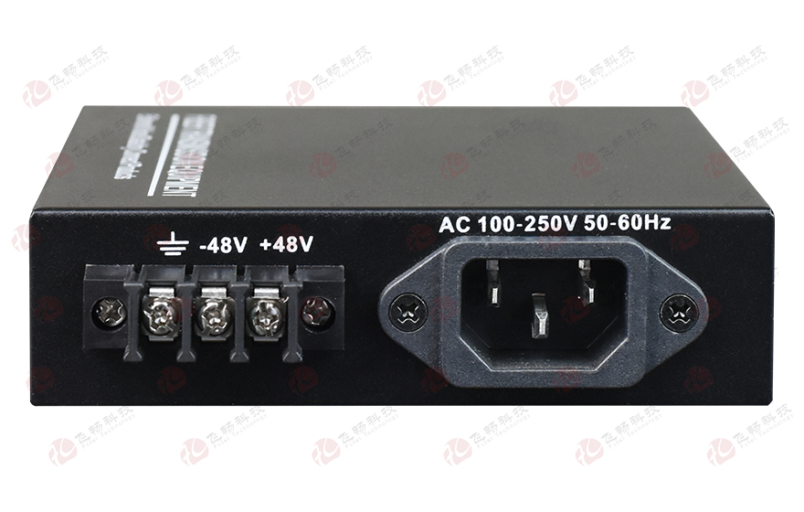 91AV看片入口科技-管理型 1光2电千兆光纤收发器(电源内置)