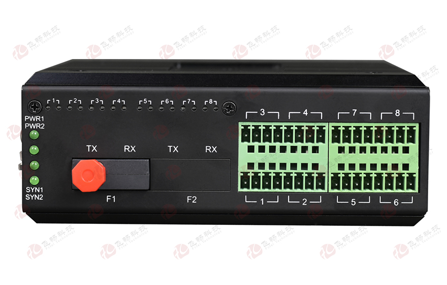 91AV看片入口科技-工业轨式 16路0-10V 模拟量九一免费看片软件（带断纤保持功能）选配1+1光保护