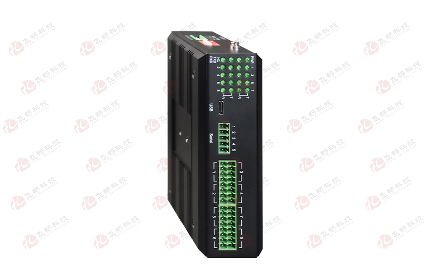 91AV看片入口科技-工业轨式 带USB转串口的8路RS485集线器
