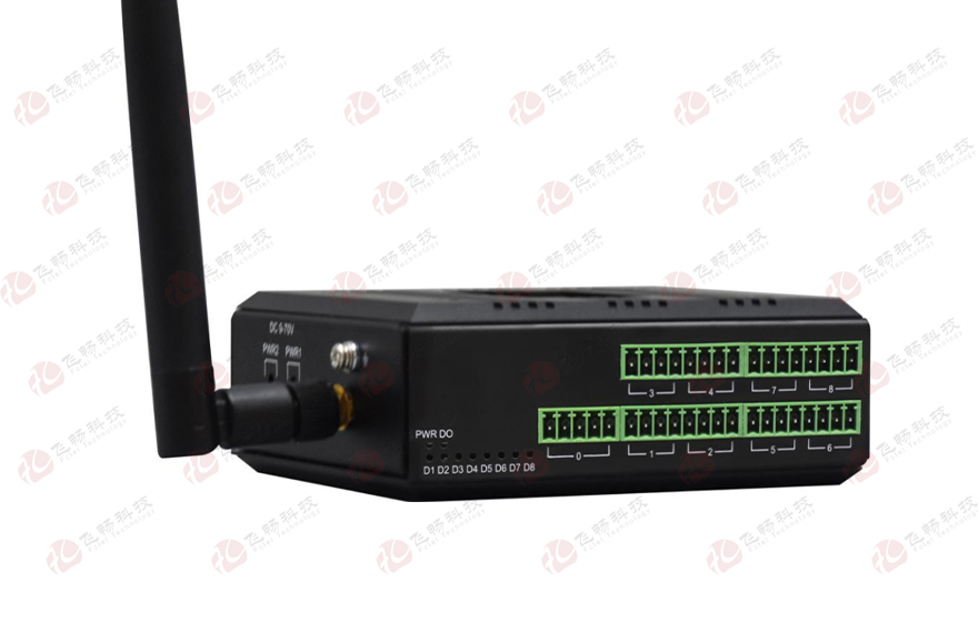 91AV看片入口科技-工业级 轨式16路DI/DO/AI/AO LoRa 无线式